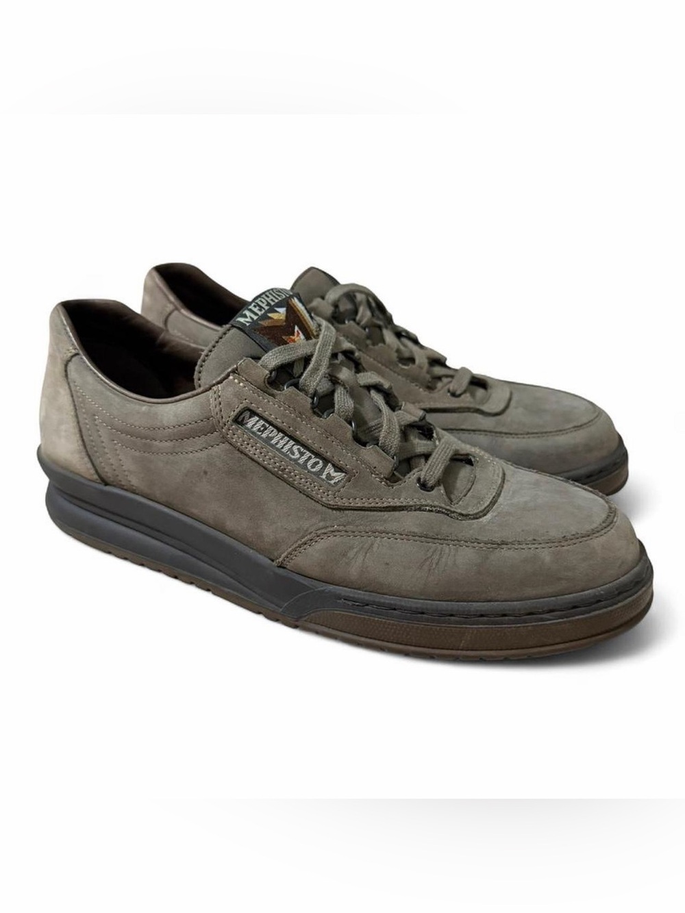Women’s Mephisto Runoff Jet Walking Shoes Brown Suede Size 9.5
